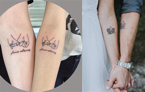 Coppia con tatuaggi coordinati