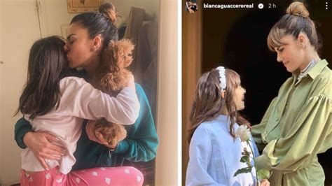Foto di Bianca Guaccero e Dario Acocella con la figlia Alice