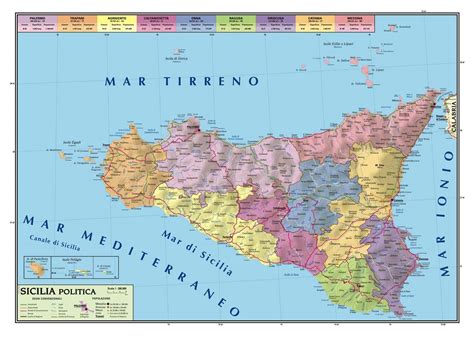 Mappa della Sicilia con evidenziate le principali destinazioni turistiche intorno a Giardini Naxos