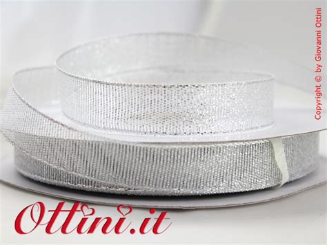 nastro argento brillante per bomboniere