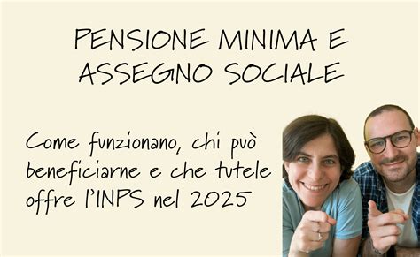 Infografica che spiega la differenza tra pensione minima e assegno sociale