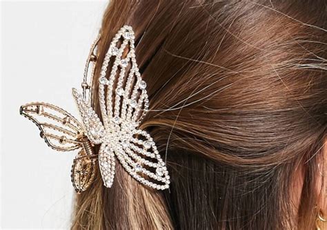 Fermaglio per capelli con cristalli effetto ghiaccio