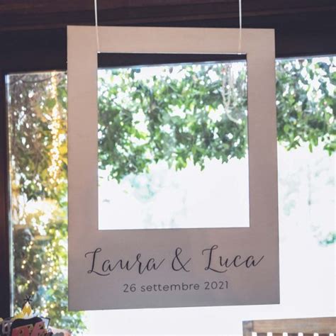 Muro di polaroid per matrimonio