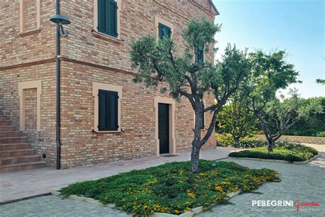 Esterno del Casale delle Rose con giardino