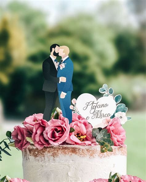 topper torta nuziale personalizzato con sposi