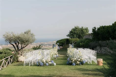 Vista panoramica mozzafiato durante un matrimonio