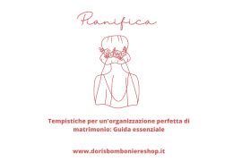 Schema di tempistiche per un matrimonio serale