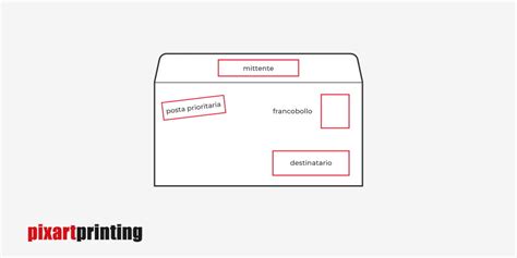 Grafica stilizzata di una busta da lettera con un timbro di raccomandata