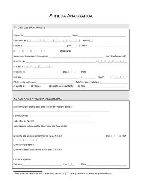 Documenti anagrafici
