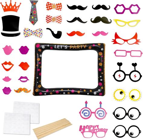 Dettagli glitterati su accessori photobooth