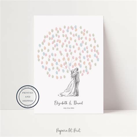 Esempio di guestbook matrimonio con impronte digitali