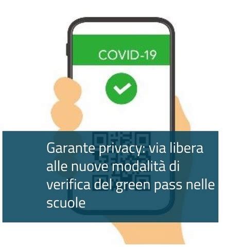 Schema delle regole di accesso alle scuole con Green Pass