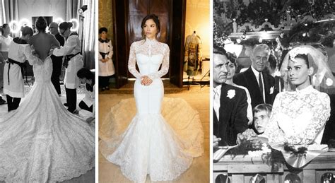 Dettaglio del pizzo dell'abito da sposa di Lauren Sanchez