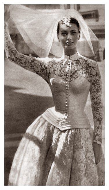 Sophia Loren in abito da sposa