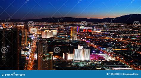 Panorama di Las Vegas di notte