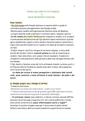 Schema delle relazioni familiari nella storia