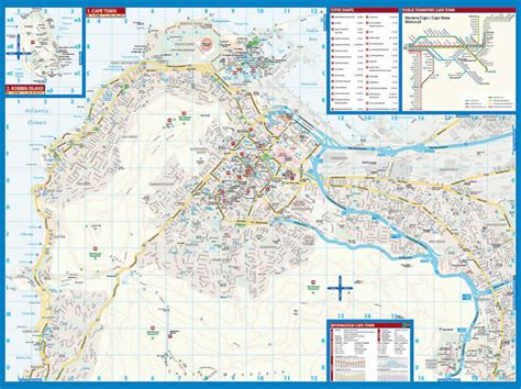Mappa di Città del Capo con enfasi sulle location