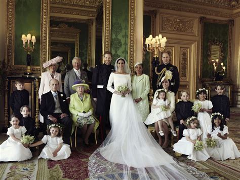 Foto ufficiali del matrimonio di Harry e Meghan Markle con damigelle e paggi