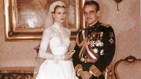 Foto ufficiale del matrimonio di Ranieri III di Monaco e Grace Kelly