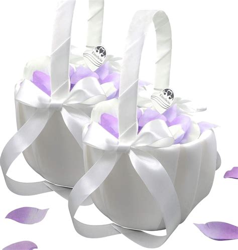 cestino bianco damigella matrimonio