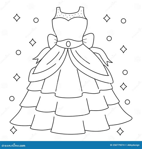 Illustrazione stilizzata di un abito da sposa