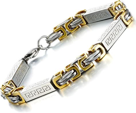 Esempi di bracciali da uomo eleganti e bracciali da donna in oro e argento