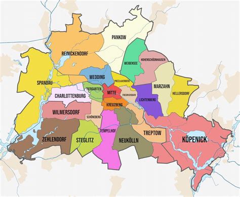 Mappa del quartiere di Soldiner Kiez a Berlino Wedding