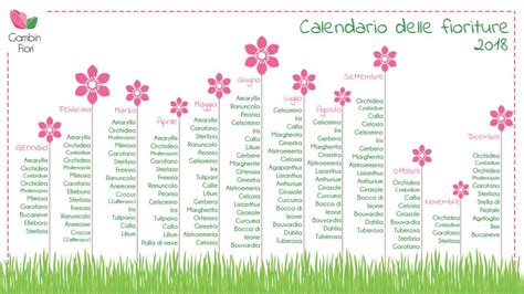 Calendario stagionalità fiori