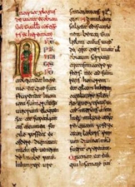 Manoscritto medievale con anelli