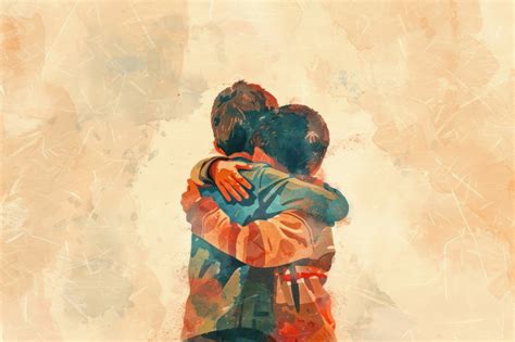 Emozionante abbraccio tra una coppia