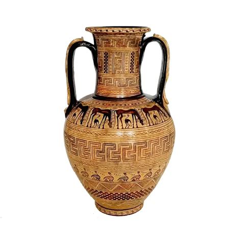 Anfora greca con decorazioni