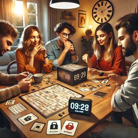Coppia che gioca in una escape room