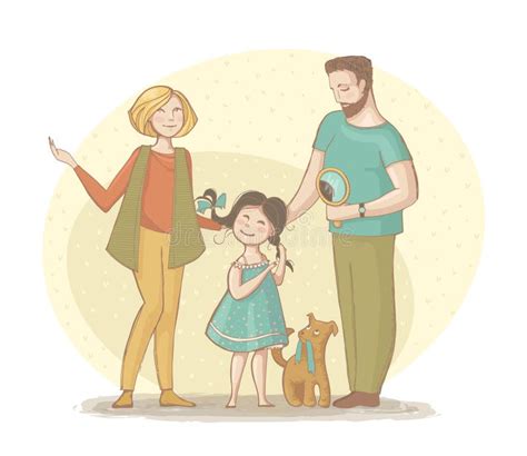 Illustrazione di una famiglia che discute