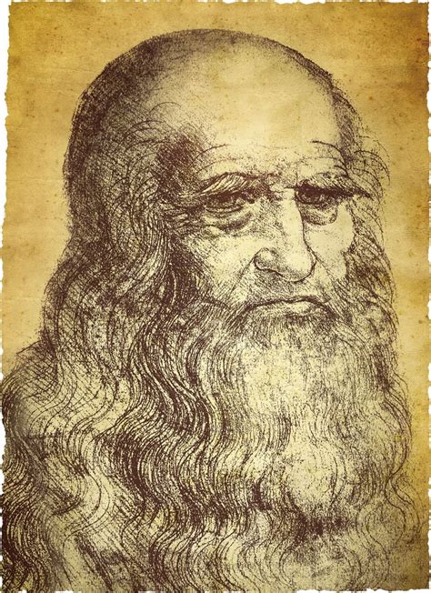 Ritratto di Leonardo da Vinci da anziano