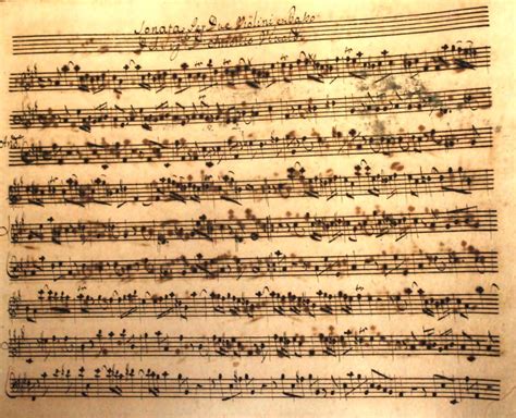 Partitura musicale antica