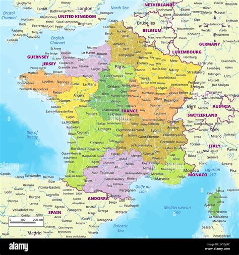 Mappa della regione di Vaucluse, Francia