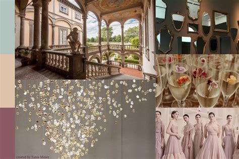 Mood board per matrimonio