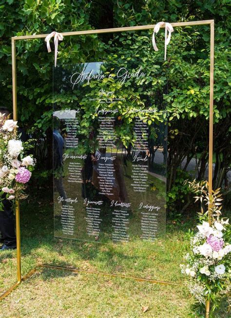 Esempi di personalizzazione plexiglass matrimonio