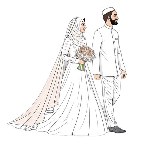 Illustrazione di cerimonie nuziali islamiche tradizionali