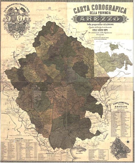 Mappa storica dell'Italia centrale con evidenziata la regione di Massa Trabaria