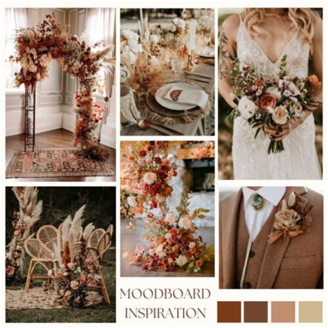 Mood board per un matrimonio a tema boho-chic