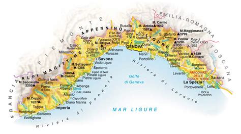 Mappa della Liguria con evidenziata la zona di Ortonovo e del birrificio Lupus in Luna