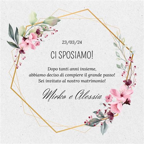 Esempio di grafica per matrimonio