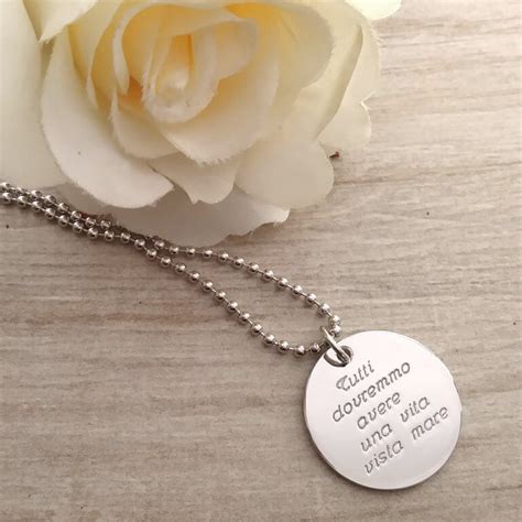 Collana personalizzata con incisione