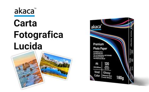 Carta fotografica lucida con colori vivaci