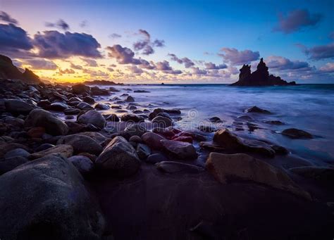 spiaggia di Tenerife al tramonto