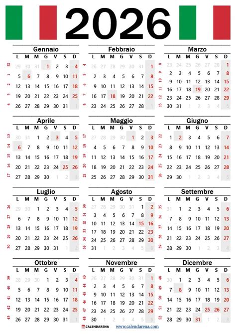 calendario con evidenziate le settimane prima del matrimonio