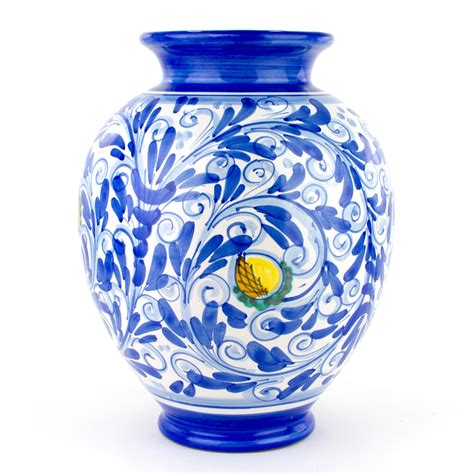 Vaso in ceramica decorato