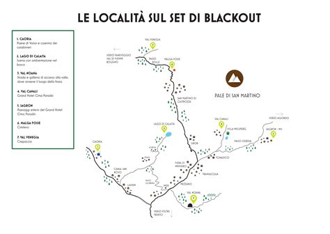 Mappa delle location per matrimoni menzionate