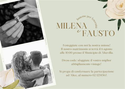 Creazione di video inviti di matrimonio con Canva